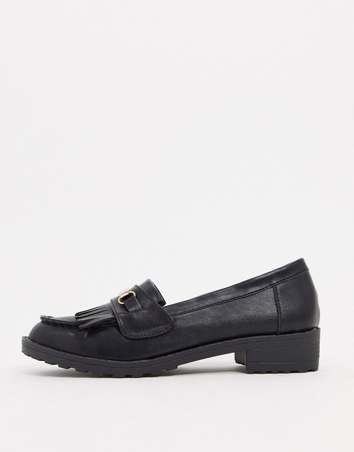 black and gold loafers womens