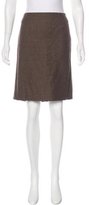 Thumbnail for your product : Rena Lange Wool & Cashmere Knee-Length Skirt