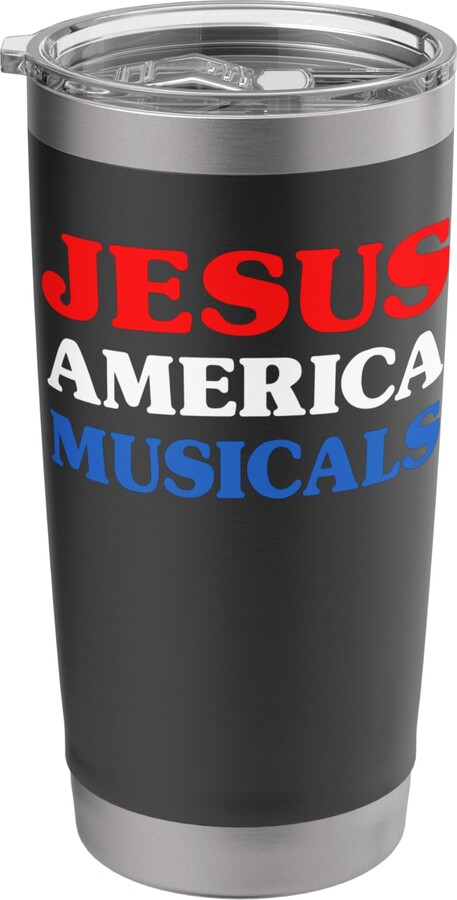 America and Musicals Apparel Co Musicals I Love Musicals Jesus and Musicals Stainless Steel Insulated Tumbler