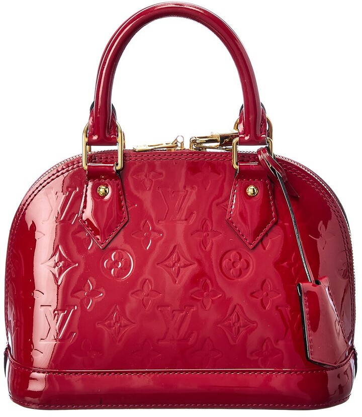 pink leather louis vuitton bolsa
