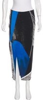 Thumbnail for your product : Helmut Lang Abstract Print Maxi Skirt