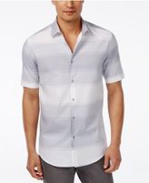 Thumbnail for your product : Alfani Men's Colby Horizontal-Stripe Short-Sleeve Shirt, Created for Macy's