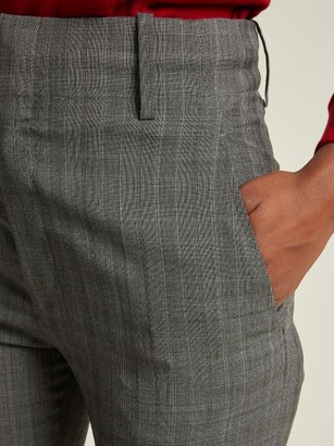Etoile Isabel Marant Noah Cropped Wool Trousers - Light Grey