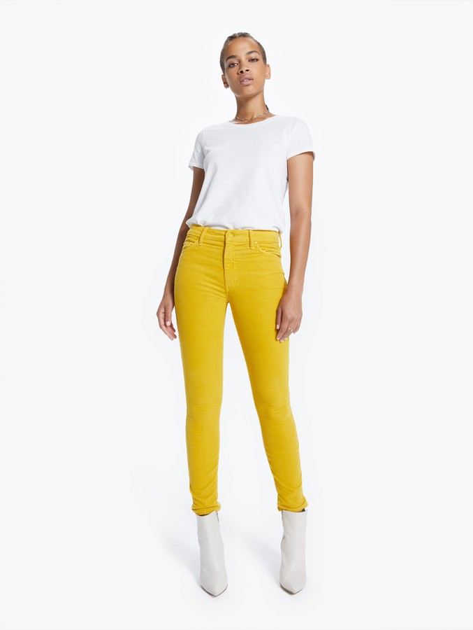 Yellow high rise jeans Clearance