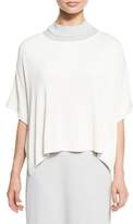 Thumbnail for your product : Misook Short-Sleeve Silky Tunic, White