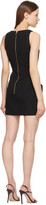 Thumbnail for your product : Balmain Black Wool Sleeveless Button Dress