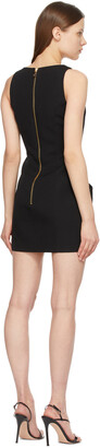 Balmain Black Wool Sleeveless Button Dress
