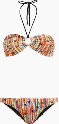 M Missoni Ring-embellished printed bandeau bikini - ShopStyle Two Piece  Swimsuits