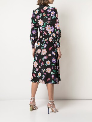 Olivia Rubin Floral Silk Shirt Dress