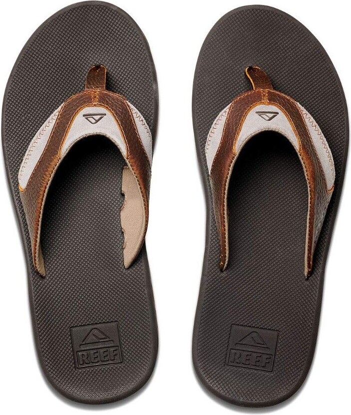 reef men's leather fanning sandals