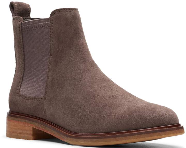 clarks suede chelsea boots
