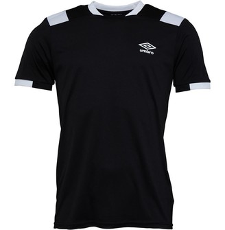 Umbro Mens Active Style Poly T-Shirt Black/White