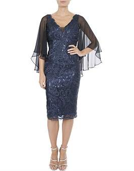 Anthea Crawford Midnight Lace Dress
