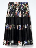 Thumbnail for your product : Banana Republic Pleated Floral Midi Skirt