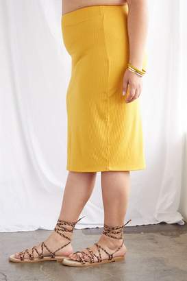 Forever 21 Plus Size Ribbed Knit Skirt