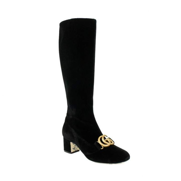 gucci velvet boots