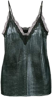 House of Holland 'Chainmail' slip blouse