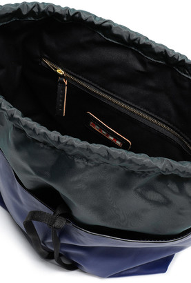 Marni Leather-paneled Shell Backpack