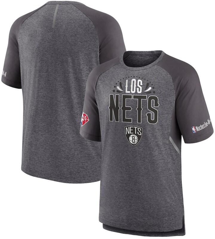 Fanatics Men's Branded Heathered Gray Brooklyn Nets 2022 Noches Ene-Be-a  Core Shooting Raglan T-shirt - ShopStyle