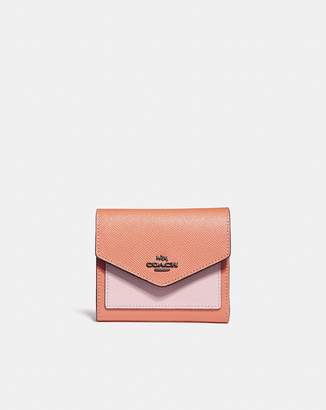 Coach Small Wallet With Floral Bow Print Interior