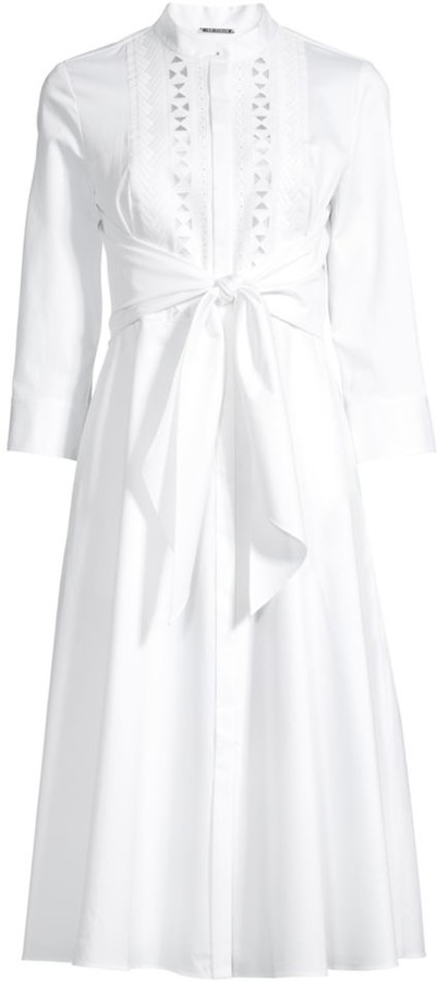 tahari white dress
