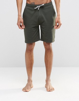 ASOS Loungewear Jersey Shorts In Khaki