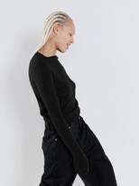 Thumbnail for your product : Raey Long-sleeved Organic-wool T-shirt