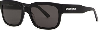 Balenciaga Black Square-frame Sunglasses, Sunglasses, Black Lenses