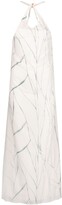 Thumbnail for your product : Alysi Abstract-Print Crystal-Embellished Dress