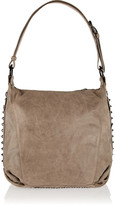 Thumbnail for your product : Balmain Pierre Studded brushed suede shoulder bag