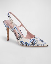 Thumbnail for your product : Kate Spade Valerie Floral Embroidered Slingback Pumps