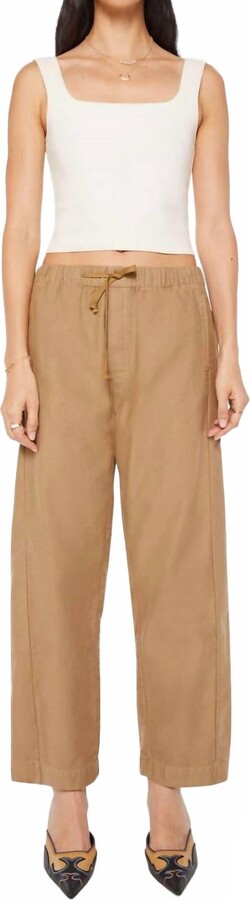 Mother Drawn Half-Pipe Ankle Pant In Chipmunk