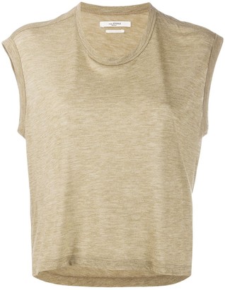 Etoile Isabel Marant cropped round neck T-shirt