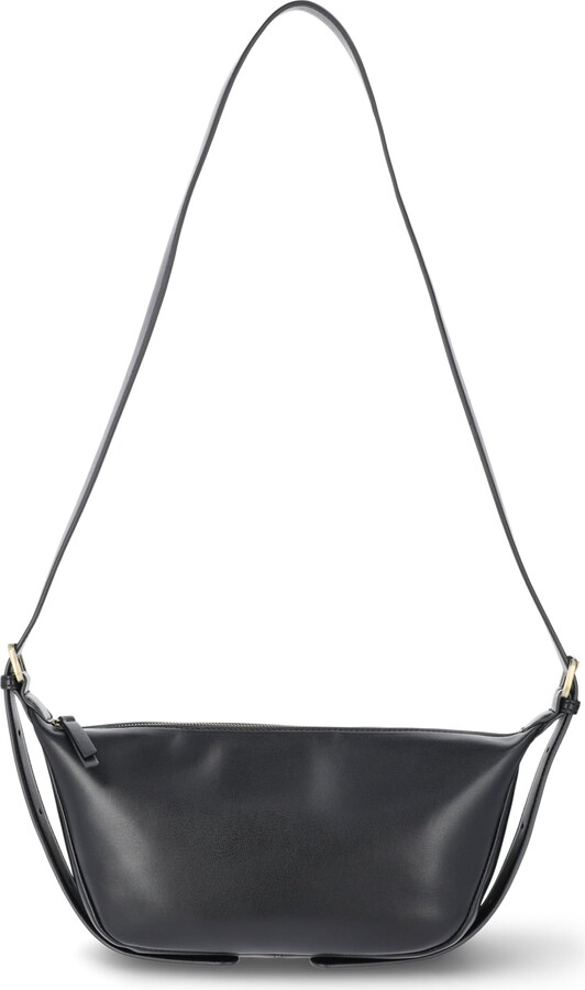 Time and Tru Women’s Bean Sling Crossbody Handbag, Black