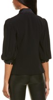 Thumbnail for your product : Nicole Miller Puff Sleeve Tuxedo Jacket