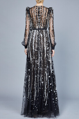 Elie Saab Bead Embroidered Gown