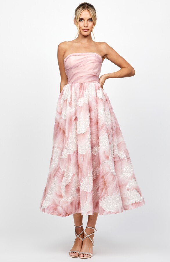 Bariano Briee Strapless Midi