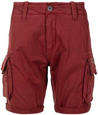 Alpha Industries Logo-Embroidered Cargo Shorts