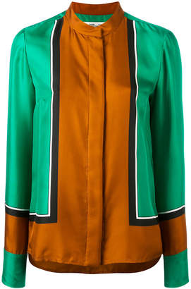 Diane von Furstenberg colour-block blouse
