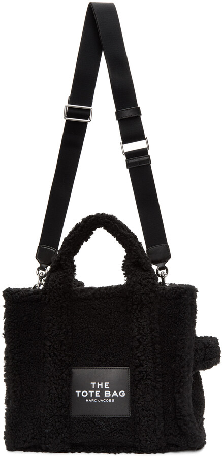 Marc Jacobs Black Sherpa 'The Small Traveler' Tote - ShopStyle