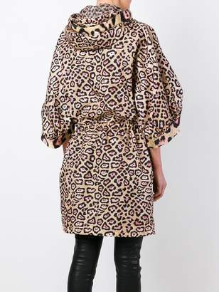 Givenchy oversize leopard print coat