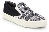 Thumbnail for your product : Vince Banler Snake-Embossed Leather Slip-On Sneakers