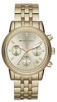 Thumbnail for your product : Michael Kors Ritz Round Goldtone Stainless Steel Chronograph Bracelet Watch