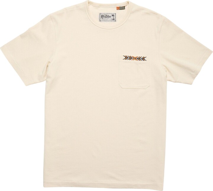 Howler Brothers Men's Spectrum Pocket Tee, XXL, Bone White