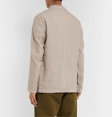 Thumbnail for your product : Aspesi Beige Unstructured Garment-Dyed Linen Blazer