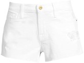 Thumbnail for your product : Frame Le Cut Off High-Rise Raw Tulip Hem Denim Shorts