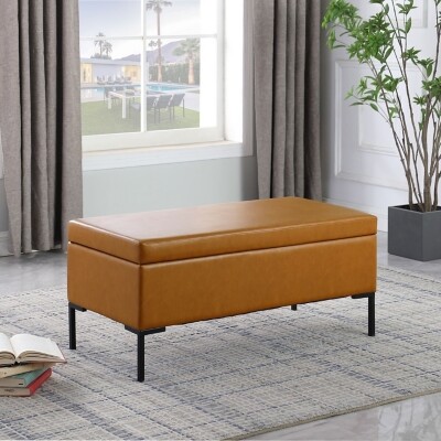 Kinfine USA HomePop Carmel Storage Bench