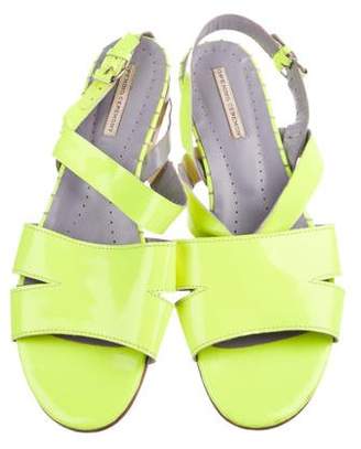 Opening Ceremony Patent Leather Slingback Sandals