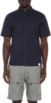 Thumbnail for your product : White Mountaineering Bit Dot Cotton Shirt in Navy