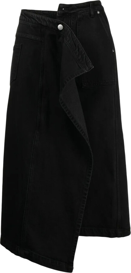 GOEN.J Asymmetric Denim Skirt